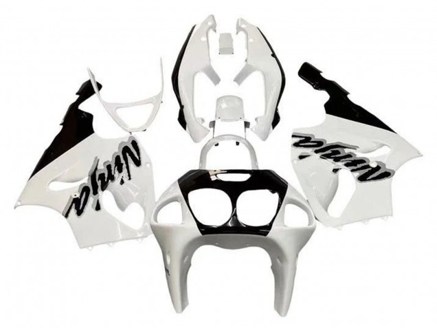 1996-2003 Kawasaki ZX7R Motorcycle Fairings - White Black Canada