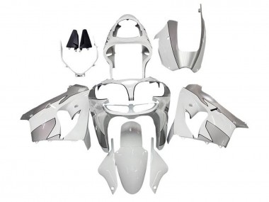 2002-2003 Kawasaki ZX9R Motorcycle Fairings - White Silver Canada