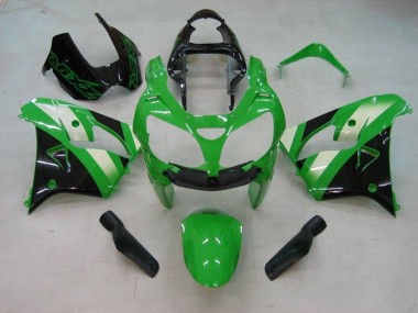 2002-2003 Kawasaki ZX9R Motorcycle Fairing - Green White Black Canada