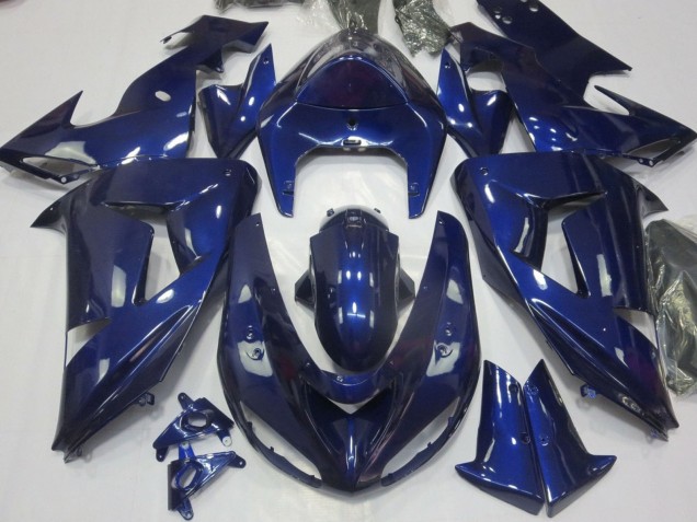 2006-2007 Kawasaki ZX10R Motorcycle Fairing - Dark Blue Canada