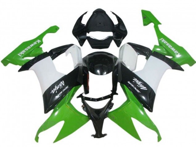2008-2010 Kawasaki ZX10R Motorcycle Fairing - Green White Black Canada