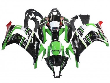 2011-2015 Kawasaki ZX10R Motorcycle Fairings - Green Black White Red Stripe Monster Canada