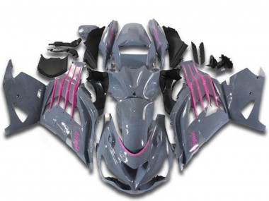2012-2024 Kawasaki ZX14R ZZR1400 Motorcycle Fairings - Nardo Grey Pink Canada