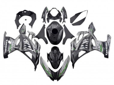 2018-2024 Kawasaki Ninja 400 Motorcycle Fairings - Nardo Grey Black Shark Canada