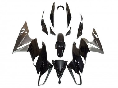 2009-2011 Kawasaki Ninja 650 EX650 Motorcycle Fairings - Glossy Black Silver Canada