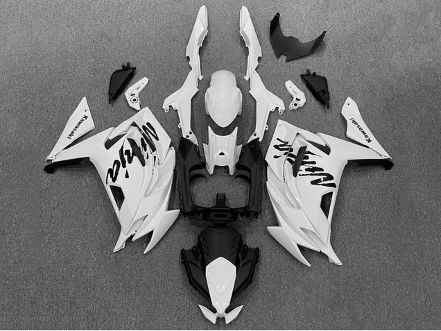 2020-2026 Kawasaki Ninja 650 EX650 Motorcycle Fairings - White Black Canada