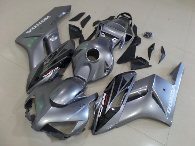 2004-2005 Honda CBR1000RR Motorcycle Fairings - Silver Glossy Black Stripe Canada