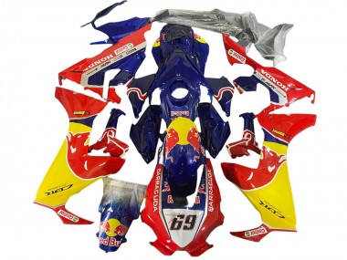 2017-2024 Honda CBR1000RR Motorcycle Fairings - Blue Yellow Red Bull Hayden Canada