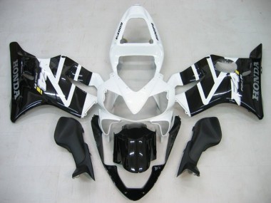 2001-2003 Honda CBR600 F4i Motorcycle Fairings - White Glossy Black Canada