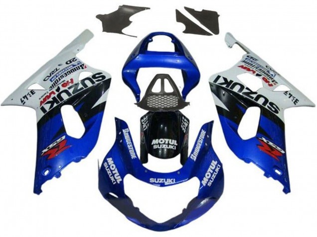 2000-2002 Suzuki GSXR1000 Motorcycle Fairings - White Red Blue Black Red Canada