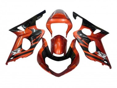 2000-2002 Suzuki GSXR1000 Motorcycle Fairings - Orange Black Canada