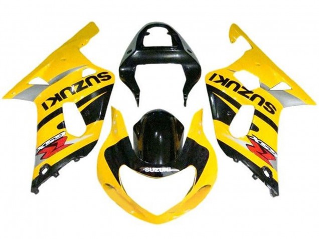 2000-2002 Suzuki GSXR1000 Motorcycle Fairings - Yellow Grey Black Canada