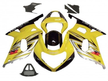 2000-2002 Suzuki GSXR1000 Motorcycle Fairings - Yellow Silver Glossy Black Canada