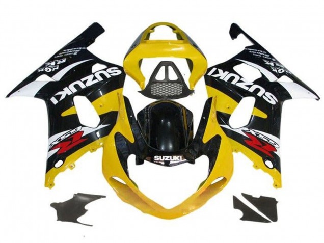 2000-2002 Suzuki GSXR1000 Motorcycle Fairings - Yellow Glossy Black White Red Canada
