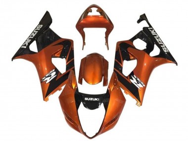 2003-2004 Suzuki GSXR 1000 Motorcycle Fairings - Orange Black White Canada