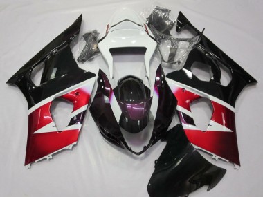 2003-2004 Suzuki GSXR 1000 Motorcycle Fairings - White Red Purple Black Canada