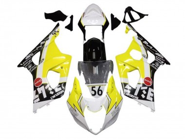 2003-2004 Suzuki GSXR 1000 Motorcycle Fairings - Yellow White Black Canada