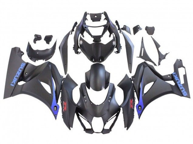 2017-2024 Suzuki GSXR1000 Motorcycle Fairings - Matte Black Blue Canada