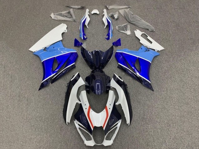 2017-2024 Suzuki GSXR1000 Motorcycle Fairings - White Triple Blue Red Canada