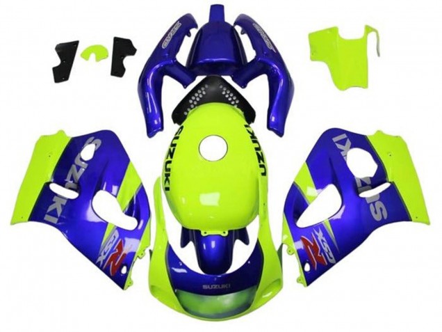 1996-2000 Suzuki GSXR 600 / GSXR 750 Motorcycle Fairings - Blue Yellow Canada