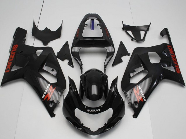 2001-2003 Suzuki GSXR 600 / GSXR 750 Motorcycle Fairings - Glossy Black Red Canada