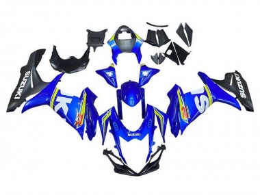 2011-2024 Suzuki GSXR 600 / GSXR 750 Motorcycle Fairings - White Blue Yellow Black Canada