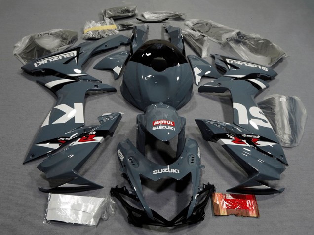 2011-2024 Suzuki GSXR 600 / GSXR 750 Motorcycle Fairings - Dark Nardo Grey White Black Red Motul Canada