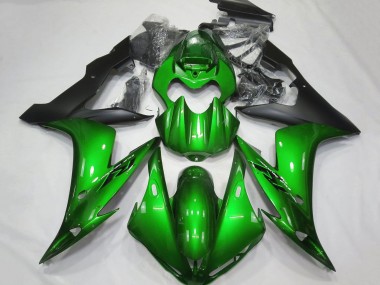 2004-2006 Yamaha YZF 1000 R1 Motorcycle Fairings - Green Matte Black Canada