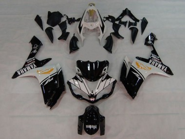 2007-2008 Yamaha YZF 1000 R1 Motorcycle Fairings - White Black Orange Dolphin Canada