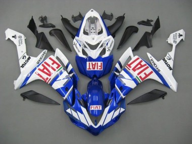 2007-2008 Yamaha YZF 1000 R1 Motorcycle Fairings - White Blue Red Fiat Canada