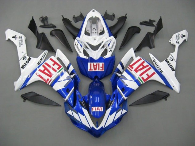 2007-2008 Yamaha YZF 1000 R1 Motorcycle Fairings - White Blue Red Fiat Canada