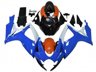 2006-2007 Suzuki GSXR 600 / GSXR 750 Motorcycle Fairings - Orange Blue White Black Canada