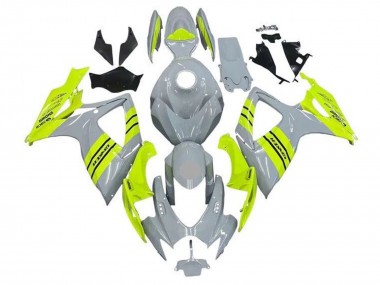 2006-2007 Suzuki GSXR 600 / GSXR 750 Motorcycle Fairings - Grey Neon Yellow Canada
