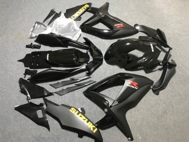 2006-2007 Suzuki GSXR 600 / GSXR 750 Motorcycle Fairings - Matte Black Glossy Black Yellow Canada
