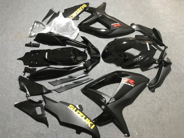 2006-2007 Suzuki GSXR 600 / GSXR 750 Motorcycle Fairings - Matte Black Glossy Black Yellow Canada