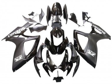 2006-2007 Suzuki GSXR 600 / GSXR 750 Motorcycle Fairings - Matte Black Glossy Black White Canada