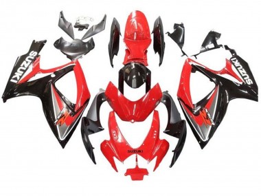 2006-2007 Suzuki GSXR 600 / GSXR 750 Motorcycle Fairings - Red Grey Glossy Black Canada
