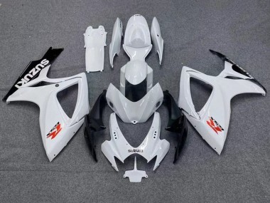 2006-2007 Suzuki GSXR 600 / GSXR 750 Motorcycle Fairings - White Black Red Canada