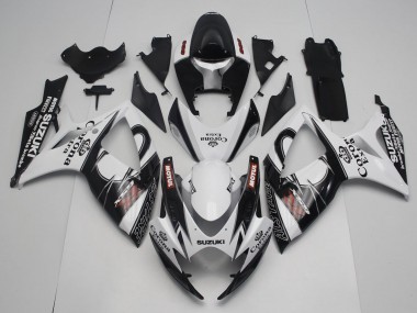 2006-2007 Suzuki GSXR 600 / GSXR 750 Motorcycle Fairings - White Black Red Corona Extra Motul Alstare Canada