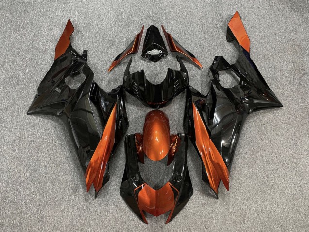 2017-2025 Yamaha YZF R6 Motorcycle Fairings - Orange Glossy Black Canada