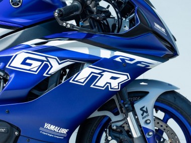 2017-2023 Yamaha YZF R6 Motorcycle Fairings - Blue Silver GYTR Canada
