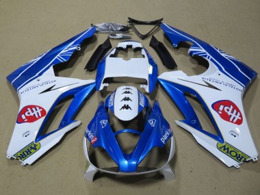 2006-2008 Triumph Daytona 675 Triple Motorcycle Fairings - White Blue Canada