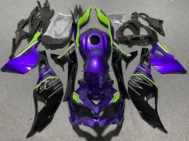 2019-2026 Kawasaki ZX4R ZX-4RR Motorcycle Fairings - Purple Green Black Canada