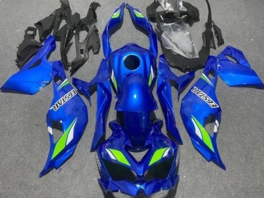 2019-2026 Kawasaki ZX4R ZX-4RR Motorcycle Fairings - Blue Green Ecstar Canada