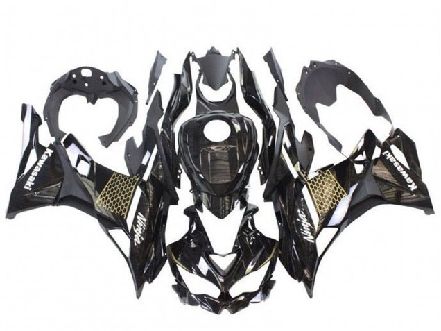 2019-2026 Kawasaki ZX4R ZX-4RR Motorcycle Fairings - Glossy Black White Gold Canada
