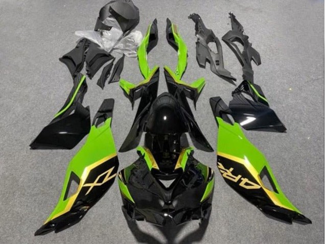 2019-2026 Kawasaki ZX4R ZX-4RR Motorcycle Fairings - Glossy Black Green Gold Canada