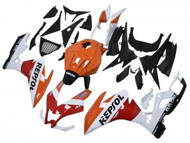 2012-2018 Aprilia RS4 50 125 Motorcycle Fairings - Orange White Red Glossy Black Repsol Canada