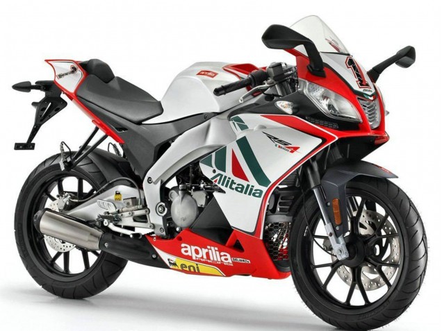 2012-2018 Aprilia RS4 50 125 Motorcycle Fairings - White Red Green Yellow Alitalia Canada