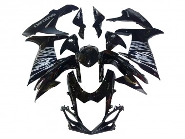 2011-2024 Suzuki GSXR 600/750 Motorcycle Fairings - Glossy Black Silver Canada