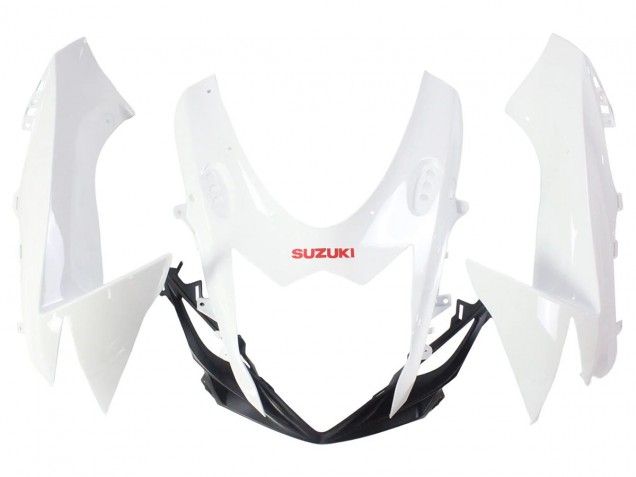 2011-2024 Suzuki GSXR 600/750 Motorcycle Fairings - White Glossy Black Red Decal Canada
